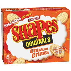 BISCUIT SHAPES CHICKEN CRIMPY 175GM (24) # 983256 ARNOTTS