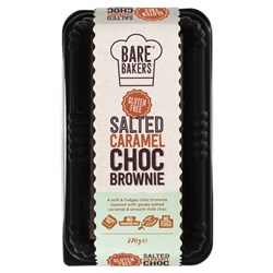 SLICE SALTED CARAMEL BROWNIE (12 X 270GM) # 4312202 BARE BAKERS