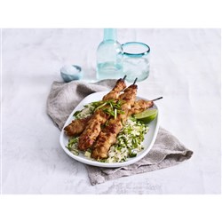 CHICKEN KEBAB SATAY PEANUT FREE (48 X 100GM) # 16922 STEGGLES