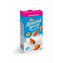 MILK ALMOND UNSWEETENED (Blue Diamond) 1LT (8) # FLP803 ALMOND BREEZE