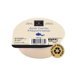 SAUCE AIOLI GARLIC (90 X 50GM) # AGMA4566FE9 B&W