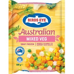 VEGETABLE MIXED 500GM (12) # 42003 BIRDS EYE