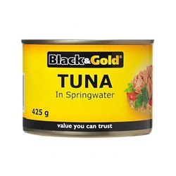 TUNA CHUNKS IN SPRING WATER (24 X 185GM) BLACK & GOLD