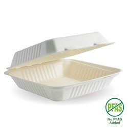 CONTAINER CLAM SHELL NATURAL PLANT FIBRE (23X23X8CM) 200S # B-HL-91-PF BIOPAK