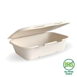 CONTAINER CLAM SHELL NATURAL PLANT FIBRE 300S # B-HL-75-N-PF BIOPAK