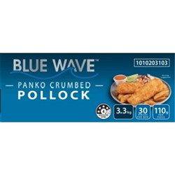POLLOCK PANKO CRUMBED IMP 3.3KG # 1010203103 BLUE WAVE