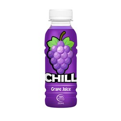 JUICE GRAPE 100% (24 X 250ML) # 3001 CHILL FRUIT JUICE