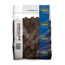 CHOCOLATE BUTTON DARK 1KG(10) # VCBD1C TRUMPS