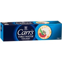 CRACKERS WATER 125GM(12) # 102777 CARRS