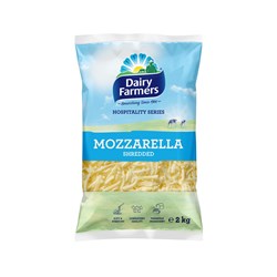 CHEESE MOZZARELLA SHRED IMP 2KG(6) # 4610 DAIRY FARMERS