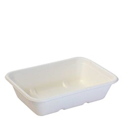 CONTAINER 550ML NATURAL FIBRE WHITE 500S # EC-CR701W ENVIROCHOICE