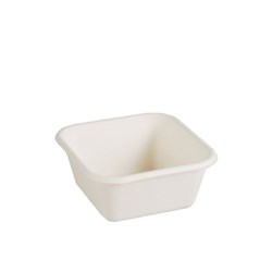 CONTAINER NATURAL FIBRE 250ML SQUARE 50S(10) # EC-CR250 ENVIROCHOICE