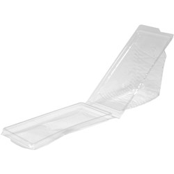 SANDWICH WEDGE SMALL CLEAR PET RECYCLED 100S(5) # EC-SW0401 ENVIROCHOICE