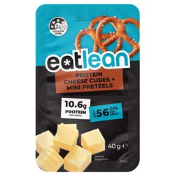 SNACK CHEESE CUBES & MINI PRETZELS (8 X 40 GM) # P301548 EATLEAN