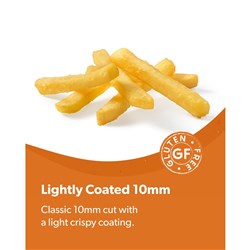 CHIPS 10MM LIGHTLY COATED FRIES (4 X 2.5KG) # 436.015 FARM FRITES