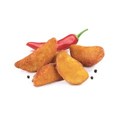 WEDGES POTATO SPICY JUMBO (10 X 1KG) FARM FRITES