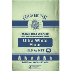 FLOUR ULTRA WHITE 12.5KG # 20023 GEM OF WEST