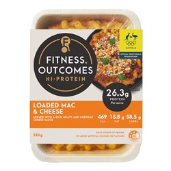 MAC & CHEESE LOADED (6 X 350GM) # 1101759 FITNESS OUTCOMES