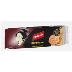CRACKERS RICE BBQ #400 100GM(12) # 75040034 FANTASTIC