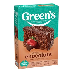 CAKE MIX CHOCOLATE 440GM(6) GREENS