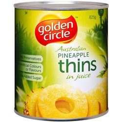 PINEAPPLE THINS NJ 825GM(12) # 0484 GOLDEN CIRCLE