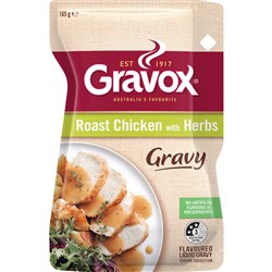 GRAVY ROAST CHICKEN & HERB POUCH (8 X 165GM) # 203113 GRAVOX