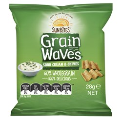 CHIPS SOUR CREAM & CHIVE (21 X 28GM) # 320004588 GRAIN WAVE