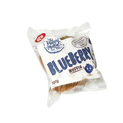 MUFFIN BLUEBERRY SINGLE I/W (12 X 120GM) # 110030 THE HAPPY CO