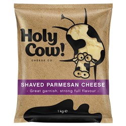 CHEESE PARMESAN SHAVED 1KG(10) # 3112118 HOLY COW