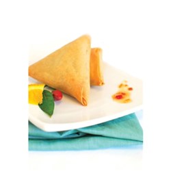 SAMOSAS VEGIE MED WITH CURRY (36 X 50GM) (8) # 1534 HAKKA