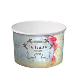 CUP PAPER ICE CREAM 8OZ 280ML (20 X 50S) 1000S #CA-IC8 LA FRUITA