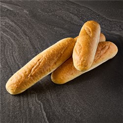 BREAD BAGUETTE HALF P/BAKE WHITE (50 X 140GM) # FHWB50 IL GRANINO