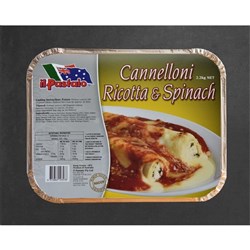 CANNELLONI SPINACH & RICOTTA 2.2KG (6) # CSR2 IL PASTAIO