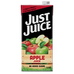 JUICE APPLE JUST JUICE 1LT (12) BEGA FOODS