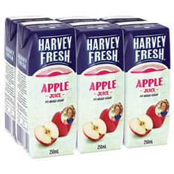 JUICE BOX APPLE UHT (24 X 250ML) # 80412 HARVEY FRESH