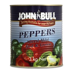 PEPPERS STRIPS RED/GREEN A10(6) # PEP/6A10 JOHN BULL