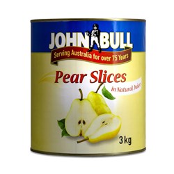 PEAR SLICED NATURAL JUICE A10(3) # PRSNJ/3A JOHN BULL