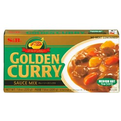 SAUCE MIX GOLDEN CURRY MILD HOT 220G (10) # 30069 S&B