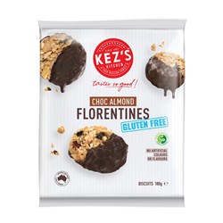 BISCUIT FLORENTINE CHOC PEANUT GF (6 X 185GM) # F157-185-6 KEZ'S KITCHEN