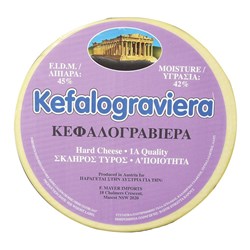 CHEESE KEFALOGRAVIERA 1/6 WHEEL R/W APPROX 2KG(4) (SAGANAKI) # KEFA4 ARLA