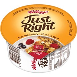 CEREAL JUST RIGHT PC BOWL (48 X 45GM) # 1005532057 KELLOGGS