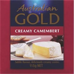 CHEESE CAMEMBERT LONG LIFE 115GM(12) # 1012141 AUSSIE GOLD