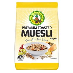 MUESLI TOASTED 750GM(6) # TMWF/750 MUESLI COMPANY