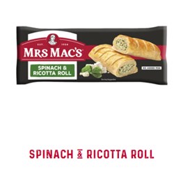 ROLL SPINACH & RICOTTA BAKE YOUR OWN (15 X 160GM) # 47158 MRS MACS