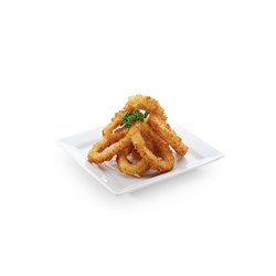 SQUID RINGS PANKO CRUMBED IMP 3KG # NBSRPC31Â NAKED BEACH