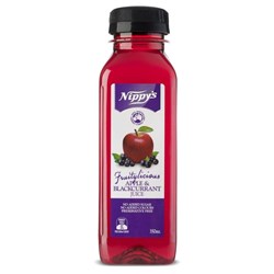 JUICE FRUITYLICIOUS APPLE BLACKCURRANT (10 X 350ML) #401 NIPPYS