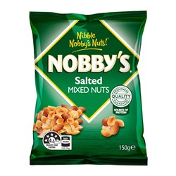 NUTS MIXED ROASTED SALTED NOBBY'S 150GM(12) # 320003379 SMITHS
