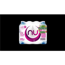 WATER PURE SPRING PINK LABEL (12 X 600ML) # 04372 NU PURE