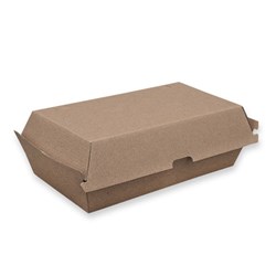 CONTAINER SNACK BOX LARGE BROWN (205 X 107 X 77) 200S # ABSBL TAILORED