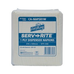 NAPKIN 1PLY WHITE DISPENSER S/RITE 6000S # CA-NAPSR1W MPM